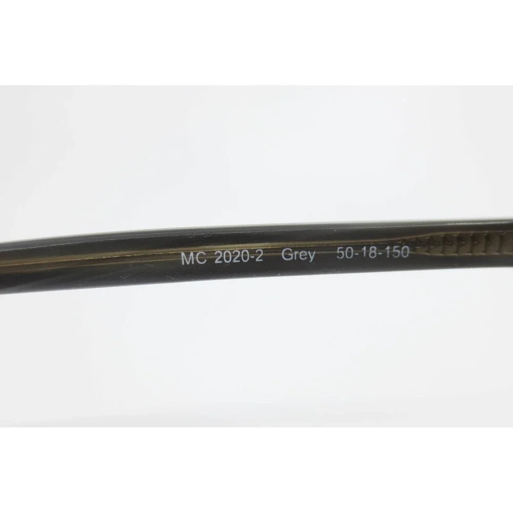 MC 2020-2 Grey Round Eyeglass Frames 50-18-150 Classic Keyhole Bridge Eyewear